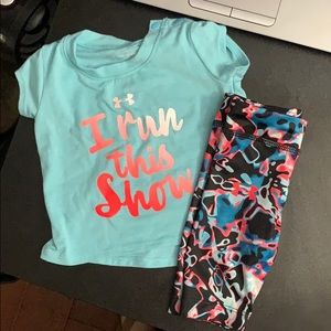 3-6m Under Armour Shirt w/ leggings
